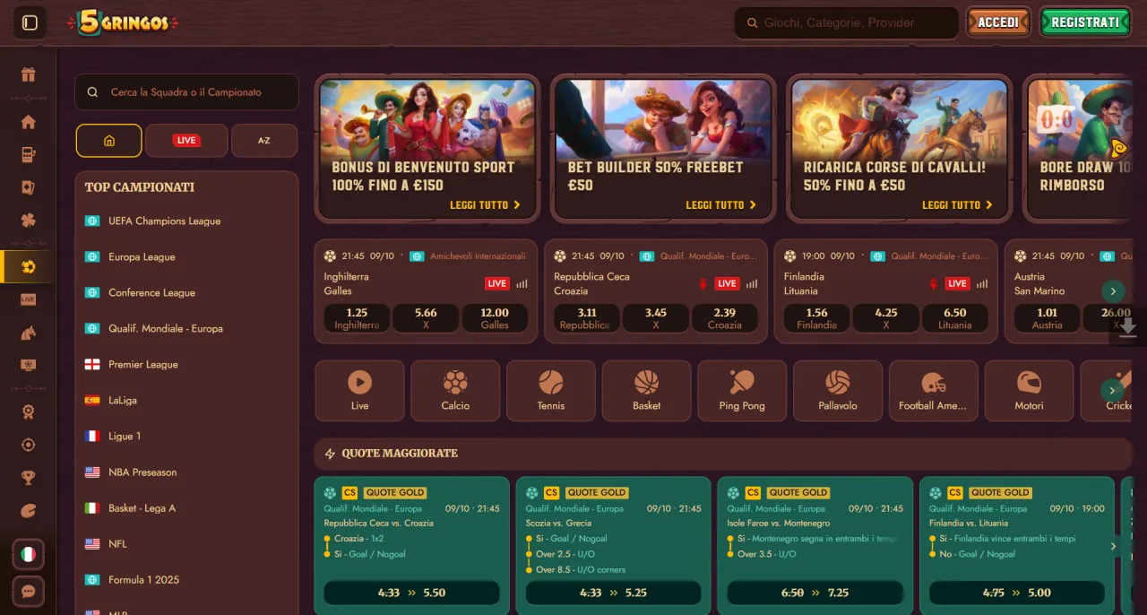 5Gringos Scommesse